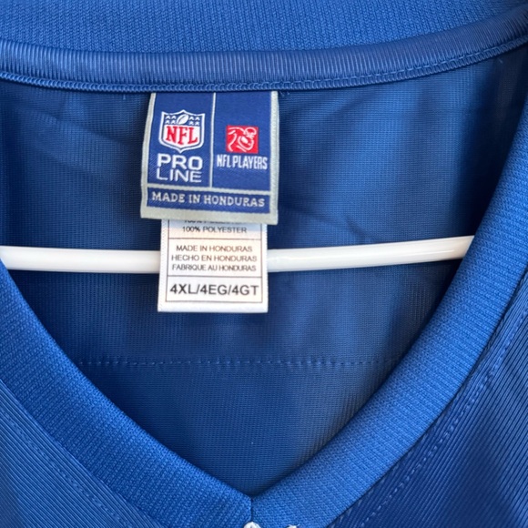 NFL Pro Line Men's Blue Jersey Size 4XL - Picture 9 of 10